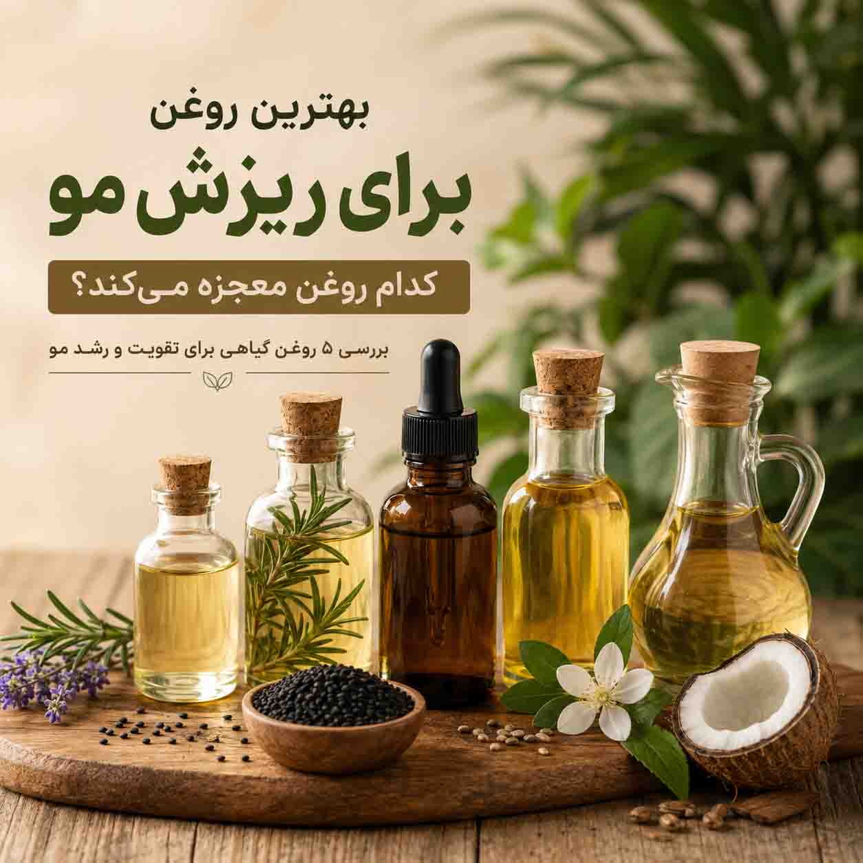 بهترین روغن ها برای درمان ریزش مو