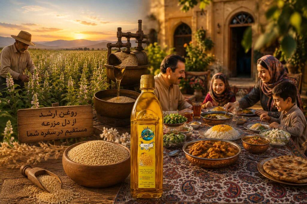 روغن کنجد ارشد کاملا طبیعی